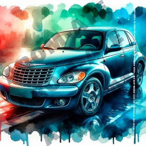 Pt Cruiser en Aquarelle