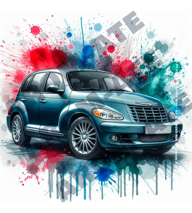 Pt Cruiser en Aquarelle