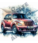 Pt Cruiser en Aquarelle