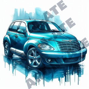 Pt Cruiser en Aquarelle